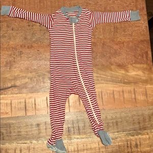 Burt’s Bees baby striped pajamas